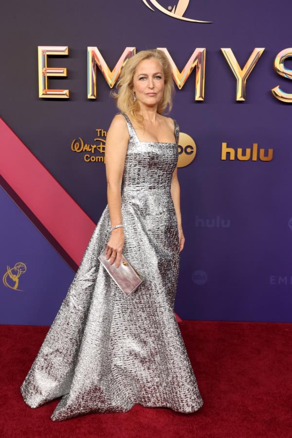 Gillian Anderson attends the 76th Primetime Emmy Awards at Peacock Theater on September 15, 2024 in Los Angeles, California.