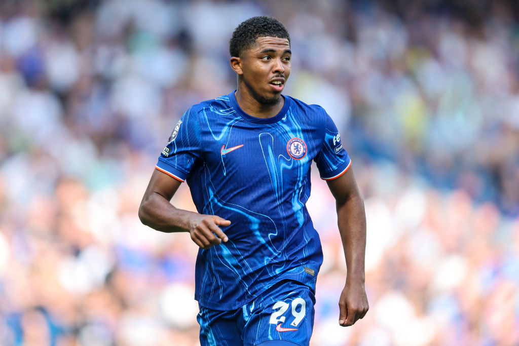 Chelsea defender Wesley Fofana in action against Crystal Palace