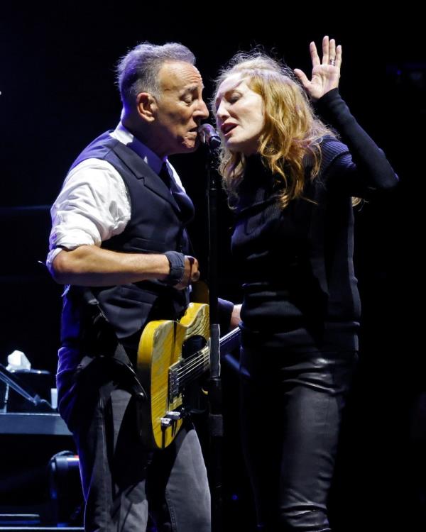 Bruce Springsteen and Patti Scialfa at the Sea.Hear.Now Festival.